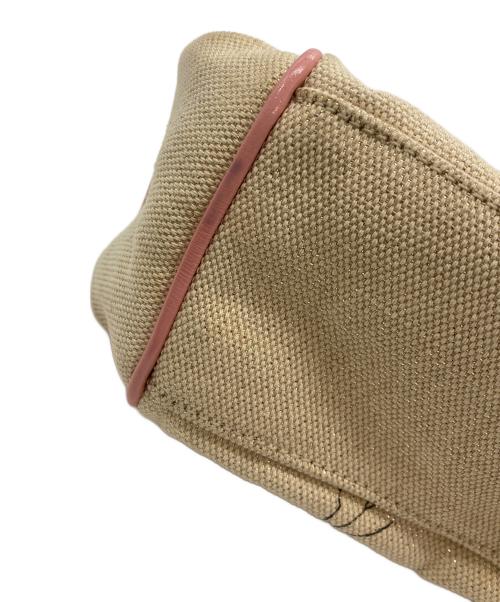 COACH（コーチ）COACH (コーチ) キャンバスタトゥー アクセサリーポーチ ハンドバッグ ベージュの古着・服飾アイテム