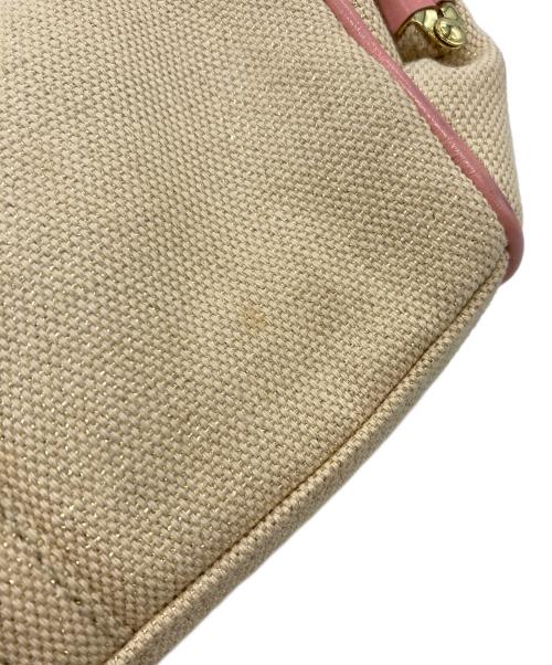 COACH（コーチ）COACH (コーチ) キャンバスタトゥー アクセサリーポーチ ハンドバッグ ベージュの古着・服飾アイテム