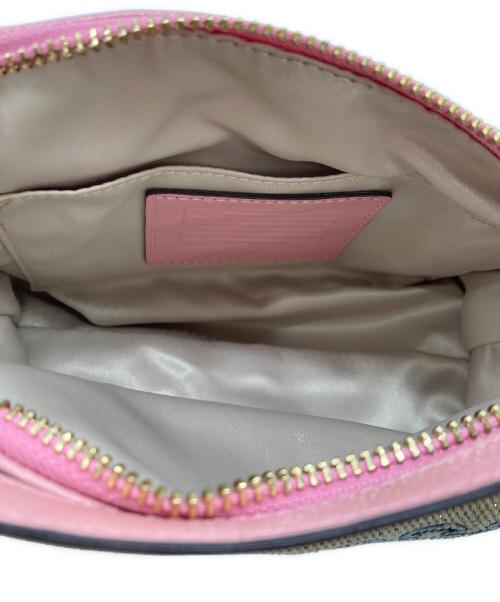 COACH（コーチ）COACH (コーチ) キャンバスタトゥー アクセサリーポーチ ハンドバッグ ベージュの古着・服飾アイテム