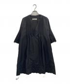 HER LIP TOハーリップトゥ）の古着「Embroidery Poplin Mini Dress」｜ブラック