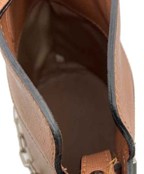 GIANNI CHIARINI（ジャンニ キアリーニ）GIANNI CHIARINI (ジャンニ キアリーニ) 2wayチェーンベルトショルダーバック ブラウンの古着・服飾アイテム