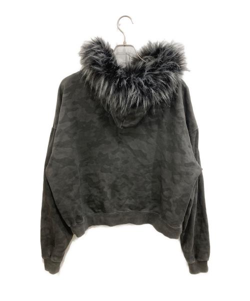 dig your own grave（デグヨアオウングレイブ）dig your own grave (デグヨアオウングレイブ) FUR HOODIE/ファーフーディー グレー サイズ:1の古着・服飾アイテム