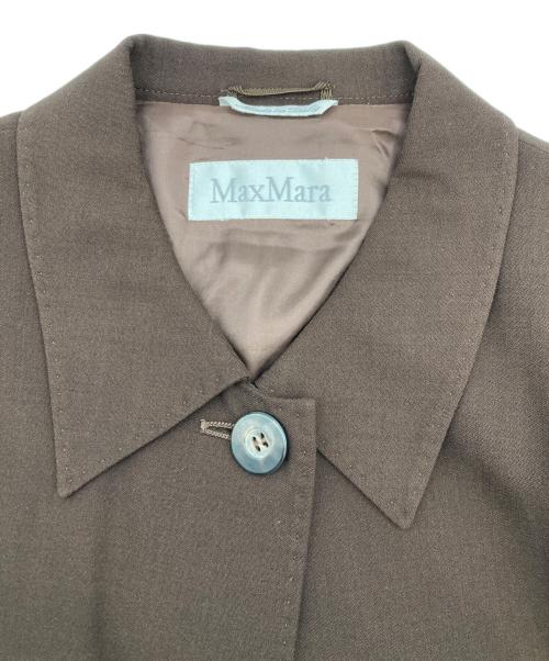 MaxMara（マックスマーラ）MaxMara (マックスマーラ) ウール混コート ブラウン サイズ:44の古着・服飾アイテム