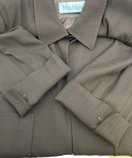 MaxMara（マックスマーラ）MaxMara (マックスマーラ) ウール混コート ブラウン サイズ:44の古着・服飾アイテム