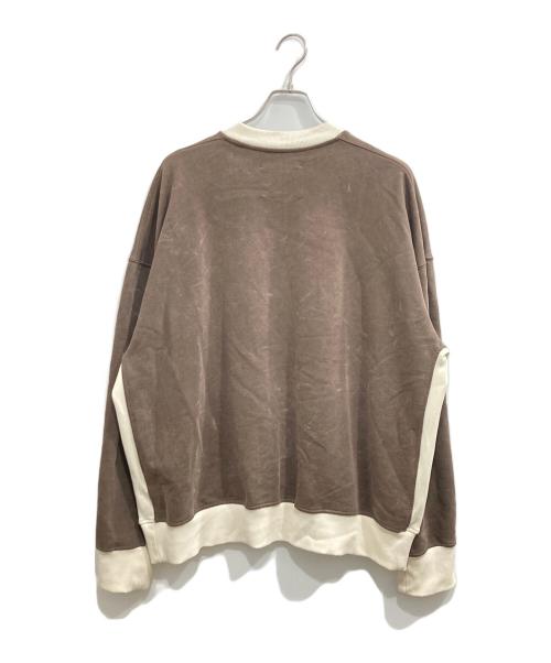 ROADLESS（ロードレス）ROADLESS (ロードレス) バイカラースウェット ブラウン×アイボリー サイズ:Mの古着・服飾アイテム