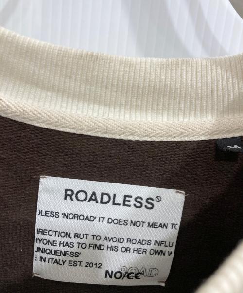 ROADLESS（ロードレス）ROADLESS (ロードレス) バイカラースウェット ブラウン×アイボリー サイズ:Mの古着・服飾アイテム