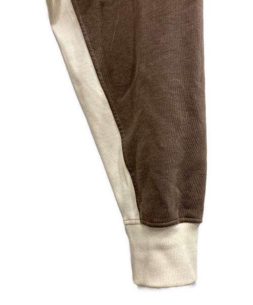 ROADLESS（ロードレス）ROADLESS (ロードレス) バイカラースウェット ブラウン×アイボリー サイズ:Mの古着・服飾アイテム