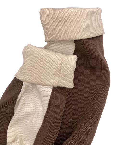 ROADLESS（ロードレス）ROADLESS (ロードレス) バイカラースウェット ブラウン×アイボリー サイズ:Mの古着・服飾アイテム