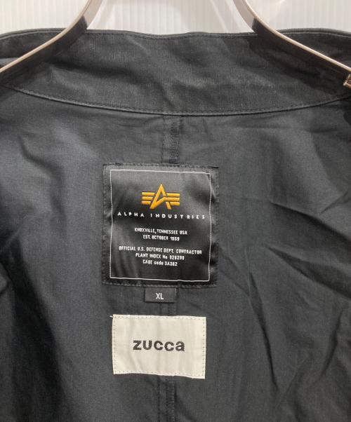 ALPHA（アルファ）ALPHA (アルファ) ZUCCA (ズッカ) モッズコート ブラック サイズ:XLの古着・服飾アイテム