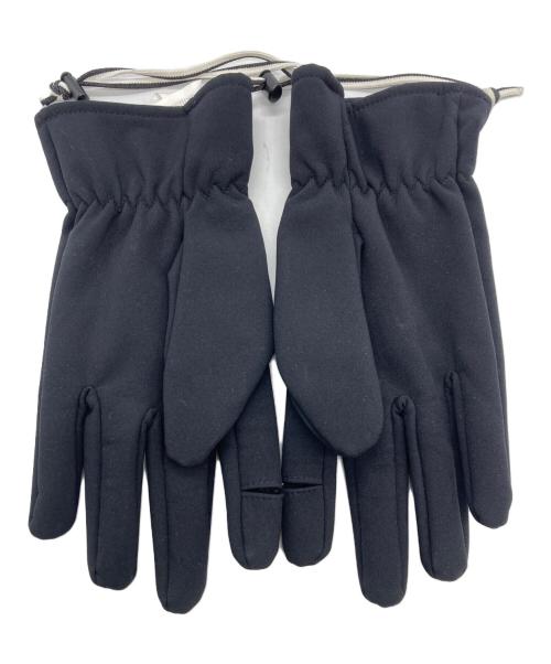 STONE ISLAND（ストーンアイランド）STONE ISLAND (ストーンアイランド) ソフトシェル ロゴグローブ ブラックの古着・服飾アイテム