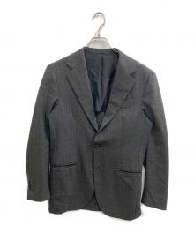 Errico Formicola（エリコフォルミコラ）の古着「シャドーストライプ 3Bテーラードジャケット」｜グレー