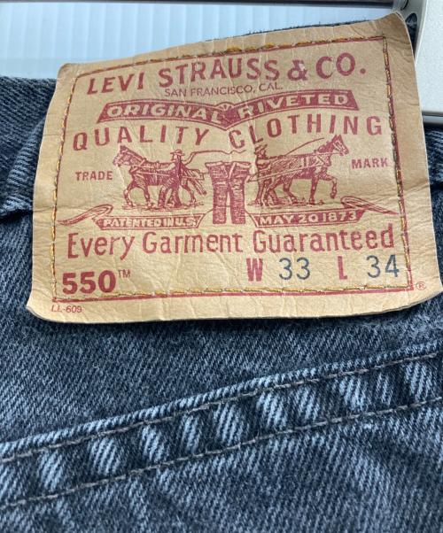 LEVI'S（リーバイス）LEVI'S (リーバイス) 550デニムパンツ ブラック サイズ:33/34の古着・服飾アイテム