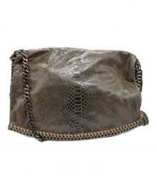 STELLA McCARTNEY（ステラマッカートニー）の古着「パイソンチェーンショルダーバッグ」｜ブラウン