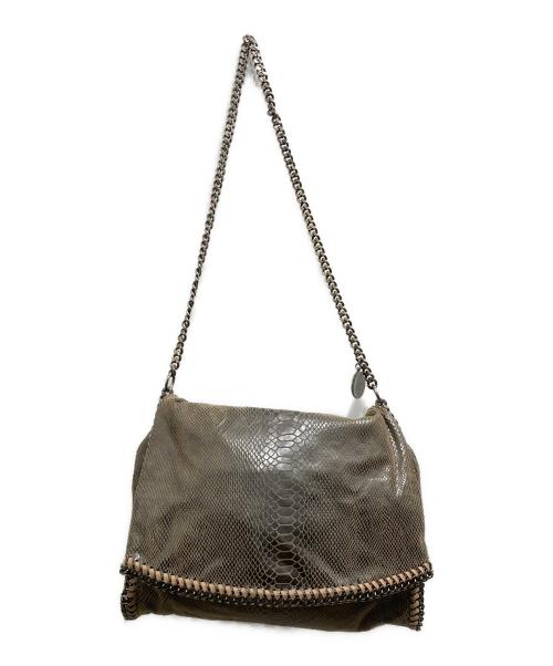 STELLA McCARTNEY（ステラマッカートニー）STELLA McCARTNEY (ステラマッカートニー) パイソンチェーンショルダーバッグ ブラウンの古着・服飾アイテム