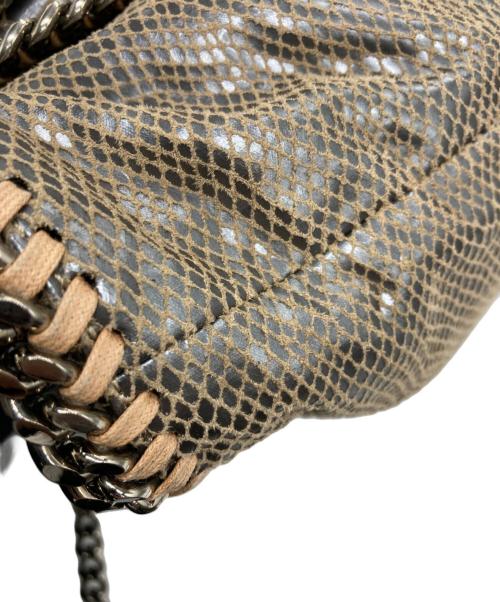 STELLA McCARTNEY（ステラマッカートニー）STELLA McCARTNEY (ステラマッカートニー) パイソンチェーンショルダーバッグ ブラウンの古着・服飾アイテム