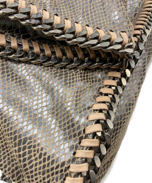 STELLA McCARTNEY（ステラマッカートニー）STELLA McCARTNEY (ステラマッカートニー) パイソンチェーンショルダーバッグ ブラウンの古着・服飾アイテム