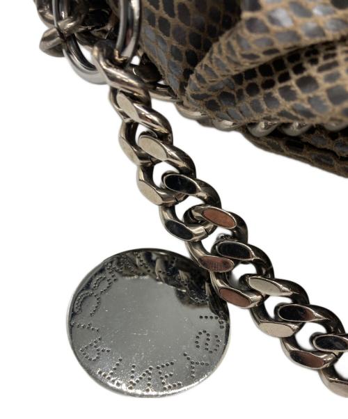 STELLA McCARTNEY（ステラマッカートニー）STELLA McCARTNEY (ステラマッカートニー) パイソンチェーンショルダーバッグ ブラウンの古着・服飾アイテム