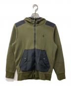 POLO RALPH LAURENポロ・ラルフローレン）の古着「ハイブリッドフルジップフーディ」｜グリーン