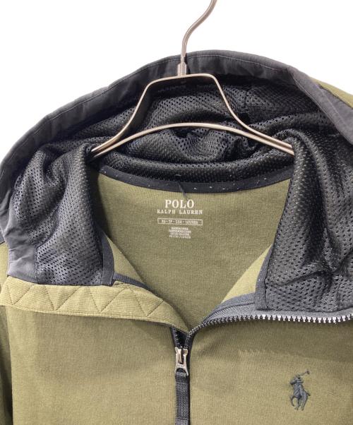 POLO RALPH LAUREN（ポロ・ラルフローレン）POLO RALPH LAUREN (ポロ・ラルフローレン) ハイブリッドフルジップフーディ グリーン サイズ:XSの古着・服飾アイテム