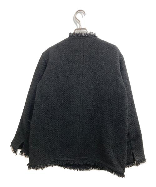 STATE OF MIND（ステートオブマインド）STATE OF MIND (ステートオブマインド) tweed jacket/ツイードジャケット ブラック サイズ:Mの古着・服飾アイテム