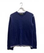 COMME des GARCONS HOMME PLUSコムデギャルソンオムプリュス）の古着「縮絨ニット」｜ネイビー