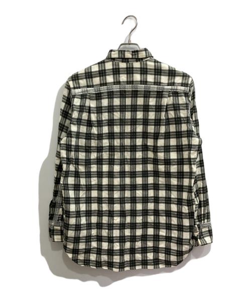 COMME des GARCONS HOMME PLUS（コムデギャルソンオムプリュス）COMME des GARCONS HOMME PLUS (コムデギャルソンオムプリュス) ネルシャツ ホワイト×ブラック サイズ:-の古着・服飾アイテム