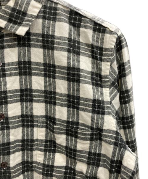 COMME des GARCONS HOMME PLUS（コムデギャルソンオムプリュス）COMME des GARCONS HOMME PLUS (コムデギャルソンオムプリュス) ネルシャツ ホワイト×ブラック サイズ:-の古着・服飾アイテム
