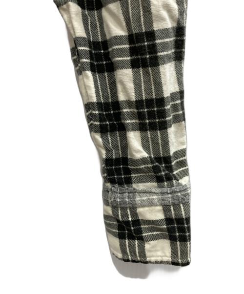 COMME des GARCONS HOMME PLUS（コムデギャルソンオムプリュス）COMME des GARCONS HOMME PLUS (コムデギャルソンオムプリュス) ネルシャツ ホワイト×ブラック サイズ:-の古着・服飾アイテム