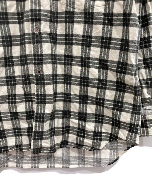 COMME des GARCONS HOMME PLUS（コムデギャルソンオムプリュス）COMME des GARCONS HOMME PLUS (コムデギャルソンオムプリュス) ネルシャツ ホワイト×ブラック サイズ:-の古着・服飾アイテム