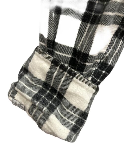 COMME des GARCONS HOMME PLUS（コムデギャルソンオムプリュス）COMME des GARCONS HOMME PLUS (コムデギャルソンオムプリュス) ネルシャツ ホワイト×ブラック サイズ:-の古着・服飾アイテム