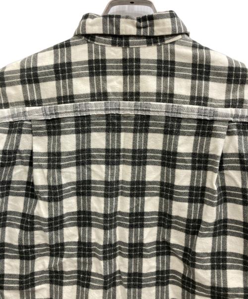 COMME des GARCONS HOMME PLUS（コムデギャルソンオムプリュス）COMME des GARCONS HOMME PLUS (コムデギャルソンオムプリュス) ネルシャツ ホワイト×ブラック サイズ:-の古着・服飾アイテム