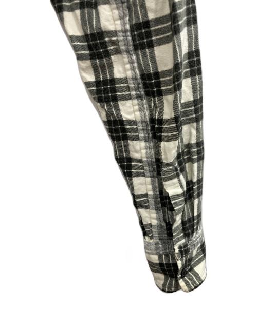 COMME des GARCONS HOMME PLUS（コムデギャルソンオムプリュス）COMME des GARCONS HOMME PLUS (コムデギャルソンオムプリュス) ネルシャツ ホワイト×ブラック サイズ:-の古着・服飾アイテム