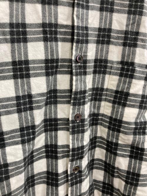 COMME des GARCONS HOMME PLUS（コムデギャルソンオムプリュス）COMME des GARCONS HOMME PLUS (コムデギャルソンオムプリュス) ネルシャツ ホワイト×ブラック サイズ:-の古着・服飾アイテム