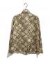 BURBERRY LONDON (バーバリーロンドン) 総柄シルクシャツ ベージュ サイズ:38：6000円