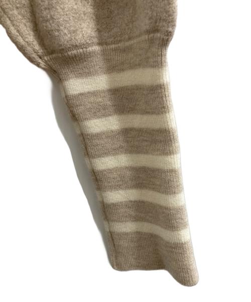 BORDERS at BALCONY（ボーダーズアットバルコニー）BORDERS at BALCONY (ボーダーズアットバルコニー) ロングニットワンピース ベージュ サイズ:38の古着・服飾アイテム