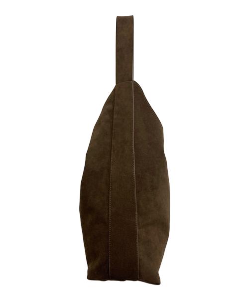 WS（ドゥーブル）WS (ドゥーブル) Ultrasuede(R)ホーボーバッグ ブラウンの古着・服飾アイテム
