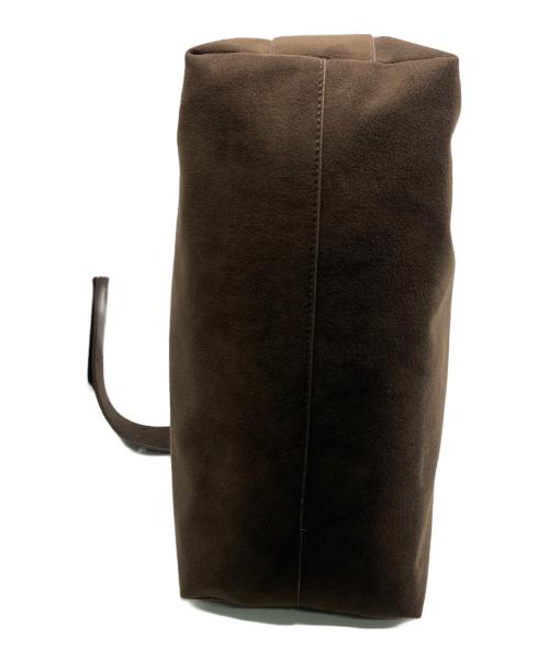 WS（ドゥーブル）WS (ドゥーブル) Ultrasuede(R)ホーボーバッグ ブラウンの古着・服飾アイテム