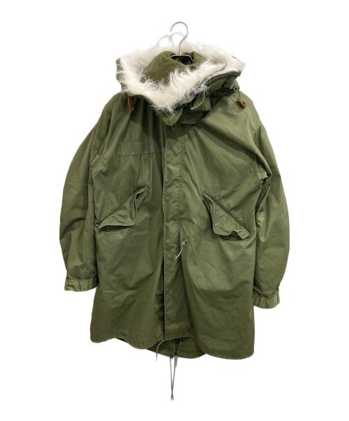 US ARMY（ユーエスアーミー）US ARMY (ユーエスアーミー) M-65 フード・ライナー付きモッズコート/フィッシュテールパーカー グリーン サイズ:ＸＳの古着・服飾アイテム