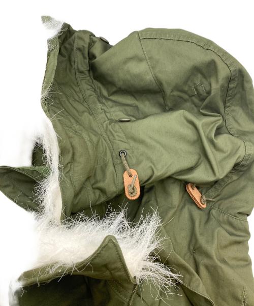 US ARMY（ユーエスアーミー）US ARMY (ユーエスアーミー) M-65 フード・ライナー付きモッズコート/フィッシュテールパーカー グリーン サイズ:ＸＳの古着・服飾アイテム