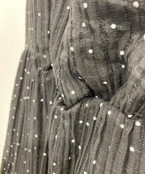 HER LIP TO（ハーリップトゥ）HER LIP TO (ハーリップトゥ) Tiered Polka-Dot Long ブラック サイズ:Mの古着・服飾アイテム