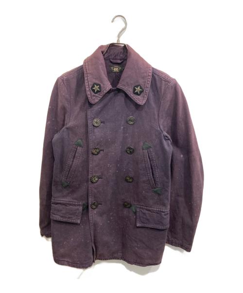 RRL（ダブルアールエル）RRL (ダブルアールエル) キャンバス ダック P コート パープル サイズ:Ｓの古着・服飾アイテム