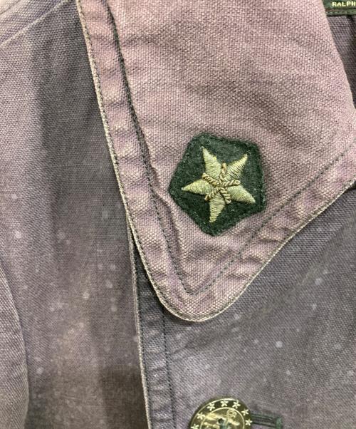 RRL（ダブルアールエル）RRL (ダブルアールエル) キャンバス ダック P コート パープル サイズ:Ｓの古着・服飾アイテム