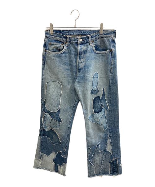 LEVI'S VINTAGE CLOTHING（リーバイス ビンテージ クロージング）LEVI'S VINTAGE CLOTHING (リーバイス ビンテージ クロージング) パッチワークフレアデニムパンツ インディゴ サイズ:Ｗ32 L29の古着・服飾アイテム