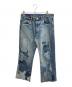 LEVI'S VINTAGE CLOTHING（リーバイス ビンテージ クロージング）の古着「パッチワークフレアデニムパンツ」｜インディゴ
