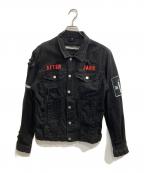 MISBHVミスビヘイブ）の古着「Heads Damage DenimJacket」｜ブラック