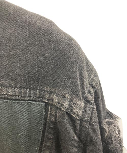 MISBHV（ミスビヘイブ）MISBHV (ミスビヘイブ) Heads Damage DenimJacket ブラック サイズ:Ｌの古着・服飾アイテム