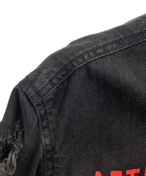 MISBHV（ミスビヘイブ）MISBHV (ミスビヘイブ) Heads Damage DenimJacket ブラック サイズ:Ｌの古着・服飾アイテム
