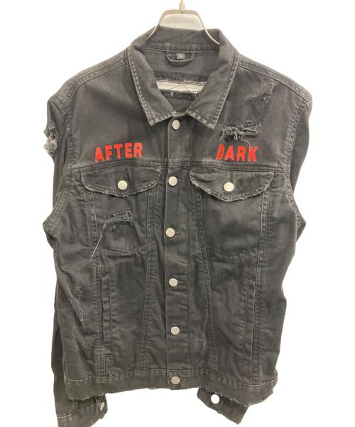 MISBHV（ミスビヘイブ）MISBHV (ミスビヘイブ) Heads Damage DenimJacket ブラック サイズ:Ｌの古着・服飾アイテム