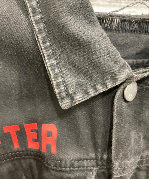 MISBHV（ミスビヘイブ）MISBHV (ミスビヘイブ) Heads Damage DenimJacket ブラック サイズ:Ｌの古着・服飾アイテム