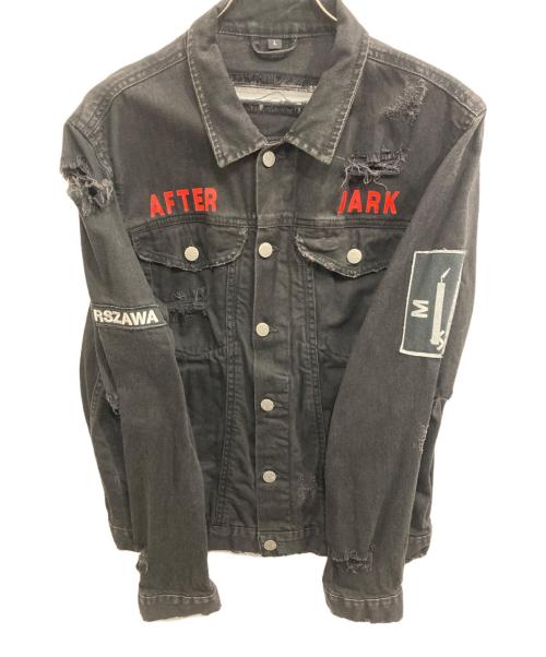 MISBHV（ミスビヘイブ）MISBHV (ミスビヘイブ) Heads Damage DenimJacket ブラック サイズ:Ｌの古着・服飾アイテム
